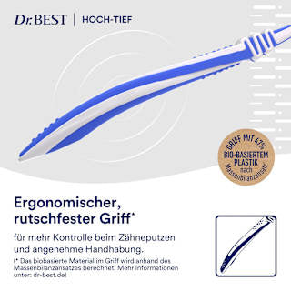 Zahnbürste Clean Hoch-Tief mittel (2+1 Gratis) Dr. BEST