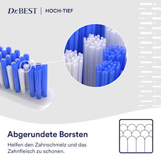 Zahnbürste Clean Hoch-Tief mittel (2+1 Gratis) Dr. BEST