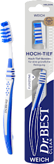 Zahnbürste Clean Hoch-Tief weich Dr. BEST