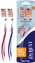 Zahnbürste Clean Pro Atemfrisch 2in1 mittel Dr. BEST