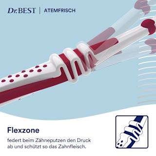 Zahnbürste Clean Pro Atemfrisch 2in1 mittel Dr. BEST