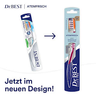 Zahnbürste Clean Pro Atemfrisch mittel Dr. BEST