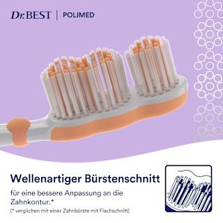 Zahnbürste Clean Pro Polimed mittel Dr. BEST