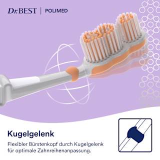 Zahnbürste Clean Pro Polimed mittel Dr. BEST