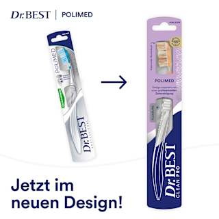 Zahnbürste Clean Pro Polimed mittel Dr. BEST