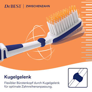 Zahnbürste Clean Pro Zwischenzahn weich Dr. BEST