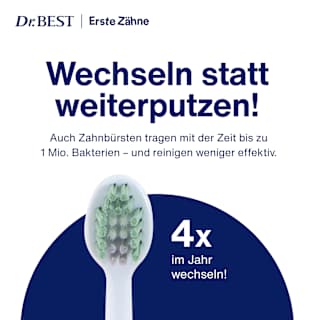 Zahnbürste Kinder Erste Zähne, 0-2 Jahren Dr. BEST