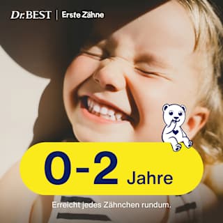 Zahnbürste Kinder Erste Zähne, 0-2 Jahren Dr. BEST