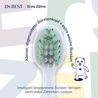 Zahnbürste Kinder Erste Zähne, 0-2 Jahren Dr. BEST