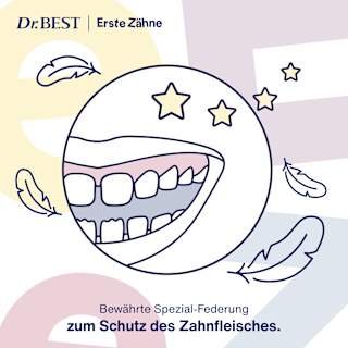 Zahnbürste Kinder Erste Zähne, 0-2 Jahren Dr. BEST