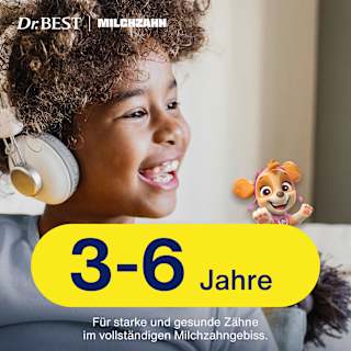 Zahnbürste Kinder Milchzahn 3 bis 6 Jahren Dr. BEST