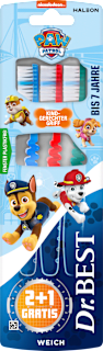 Zahnbürste Kinder Paw Patrol, bis 7 Jahren  Vorteilspack (2+1 Gratis) Dr. BEST