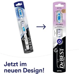 Zahnbürste mit Batterie Polimed mittel Dr. BEST