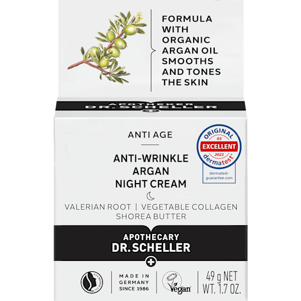 Anti Falten Nachtcreme Argan Dr. Scheller