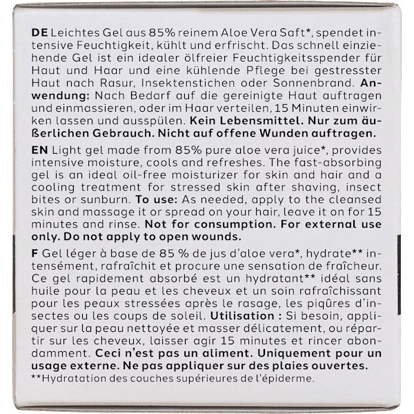 Gesichtscreme Gel Aloe Vera Dr. Scheller