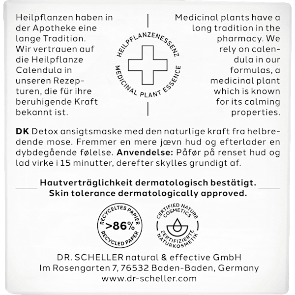 Gesichtsmaske Detox Heilmoor Maske Dr. Scheller