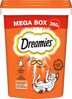 Katzenleckerli mit Huhn, Mega Box Dreamies