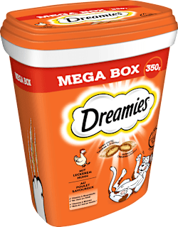 Katzenleckerli mit Huhn, Mega Box Dreamies