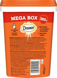 Katzenleckerli mit Huhn, Mega Box Dreamies