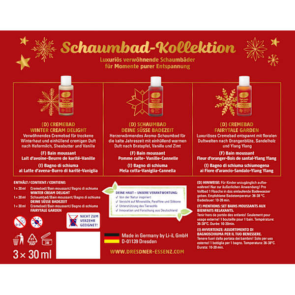Geschenkset Schaumbäder 3tlg Dresdner Essenz