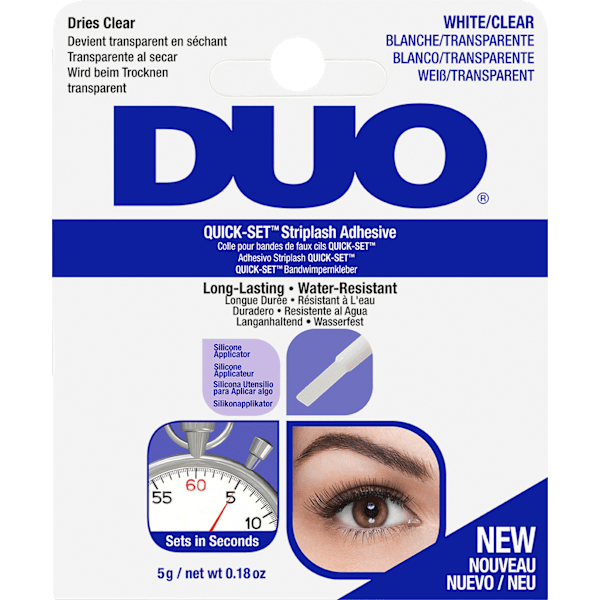 Wimpernkleber Quick Set Adhesive - Clear DUO