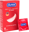 Kondome Gefühlsecht Classic, Breite 56mm Durex