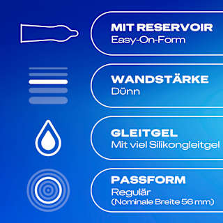 Kondome Gefühlsecht Extra Feucht, Breite 56mm Durex