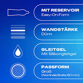 Kondome Gefühlsecht Extra Groß XXL, Breite 60mm Durex