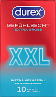 Kondome Gefühlsecht Extra Groß XXL, Breite 60mm Durex