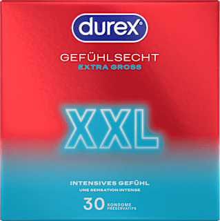 Kondome Gefühlsecht Extra Groß XXL, Breite 60mm Durex