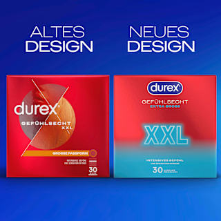 Kondome Gefühlsecht Extra Groß XXL, Breite 60mm Durex