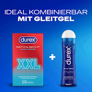 Kondome Gefühlsecht Extra Groß XXL, Breite 60mm Durex