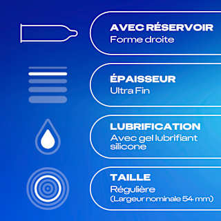 Kondome Gefühlsecht Ultra, Breite 54mm Durex