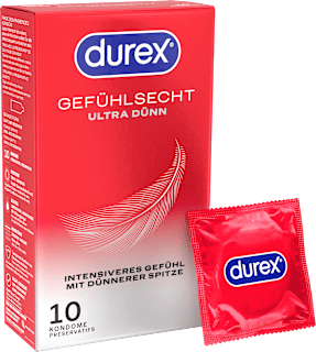 Kondome Gefühlsecht Ultra, Breite 54mm Durex