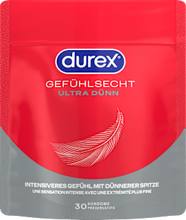 Kondome Gefühlsecht Ultra, Breite 54mm Durex