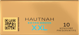 Kondome Hautnah Extra Groß, Breite 60mm Durex