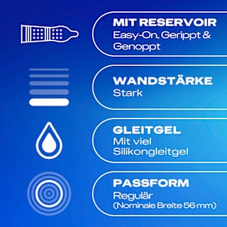 Kondome Pleasure Me, Breite 56mm Durex