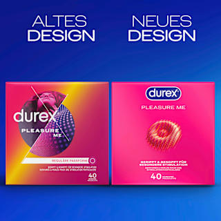 Kondome Pleasure Me, Breite 56mm Durex