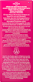 Kondome Pleasure Me, Breite 56mm Durex