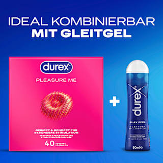 Kondome Pleasure Me, Breite 56mm Durex