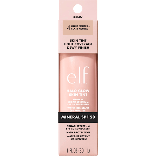 Foundation Halo Glow Skin Tint 4 Light Neutral e.l.f. Cosmetics