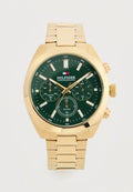 Tommy Hilfiger Chronograph watch - gold-coloured/green