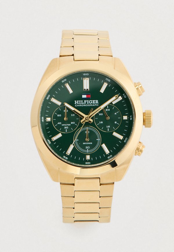 Tommy Hilfiger Chronograph watch - gold-coloured/green