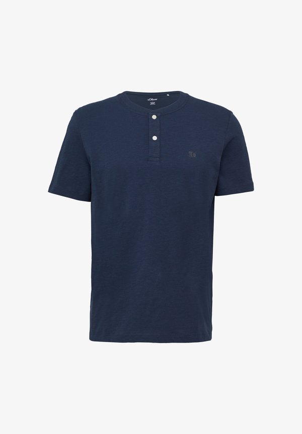 s.Oliver HENLEY - Basic T-shirt - tiefblau