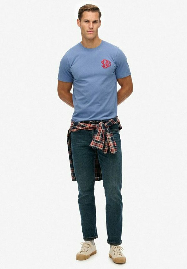 Superdry & Co SUPERDRY - Print T-shirt - bay blue