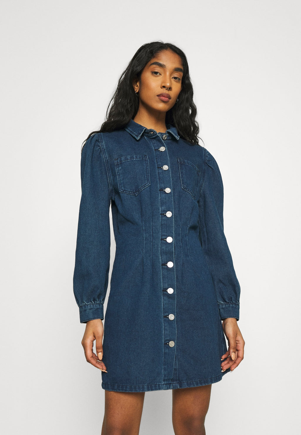 Missguided CINCHED WAIST SHIRT DRESS
