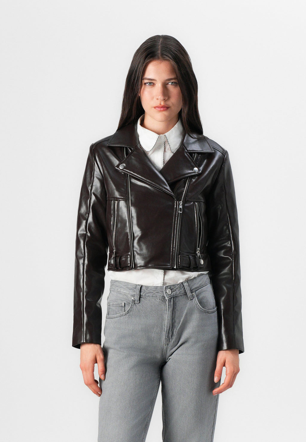 ONLKAMILLA PATENT SHOULDER BIKER  Media 3