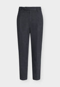 Tommy Hilfiger NY SMALL PATTERN DRESS PANTS - Suit trousers - navy blue