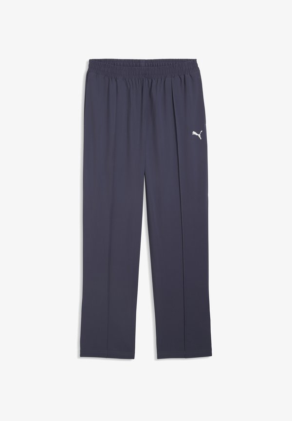 Puma ESSENTIALS 4-WAY STRETCH STACKED RELAXED HOSE - Tracksuit bottoms - inky depths