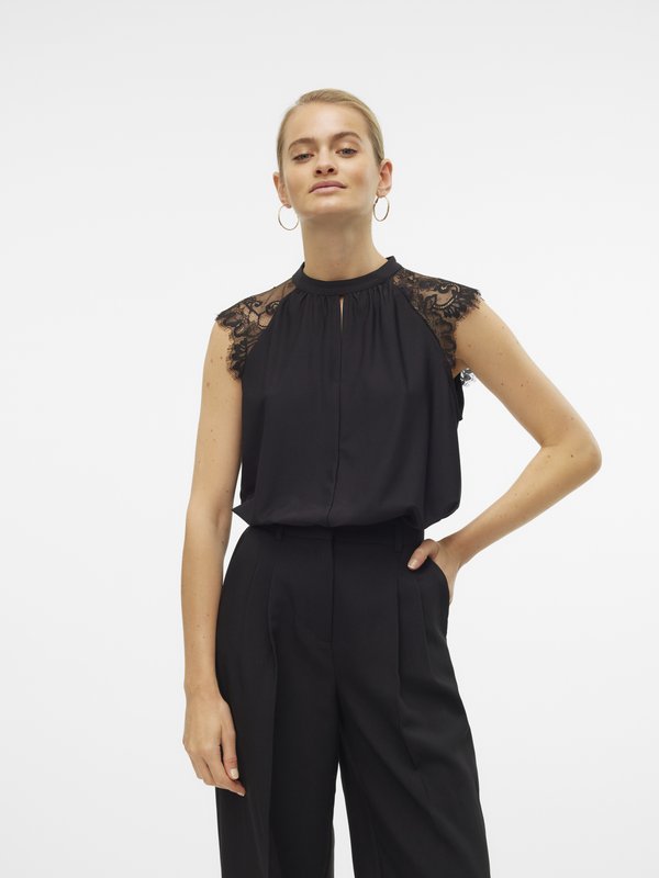 Vero Moda MILLA TEE - Top - black